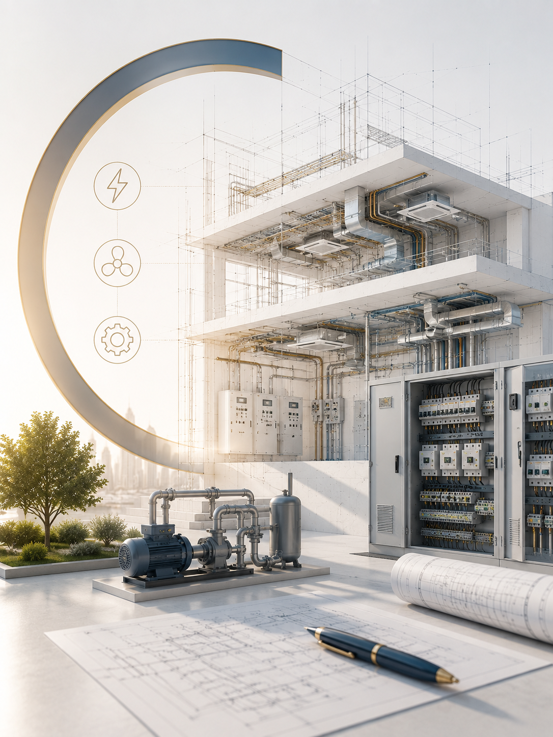 الهندسة الكهربائية والميكانيكية (MEP)